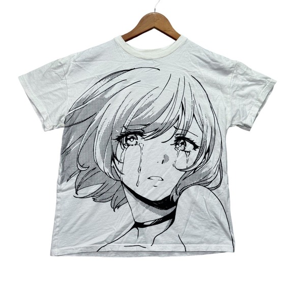 Authentic Animebae Collection 1 Sad Girls Tee T-Shirt Manga Hot Small Anime S - Picture 1 of 4